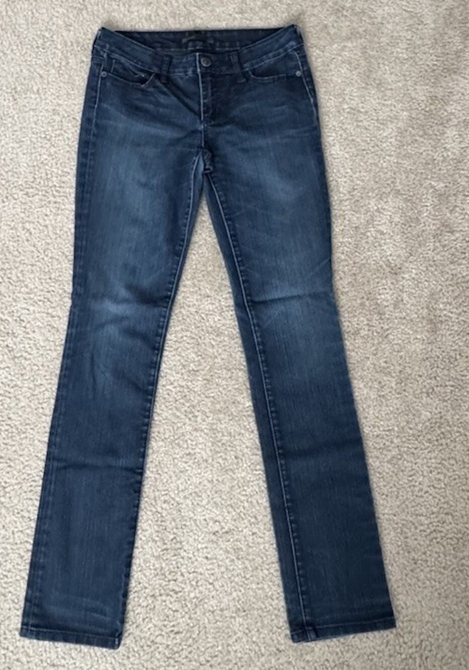 NWT Serfontaine Euphoria Cigarette Jeans Womens 27 Low Rise Dark Wash Stretch